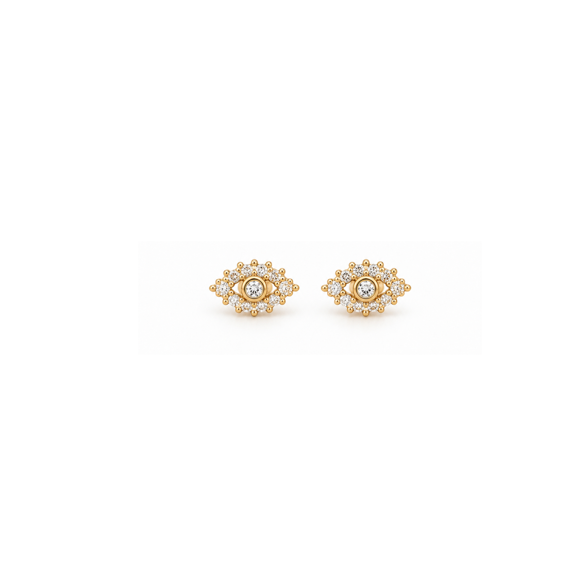 evil eye ballback studs