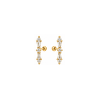 sarah ballback studs - light yellow