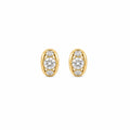ivy triple stone studs