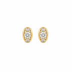 ivy triple stone studs