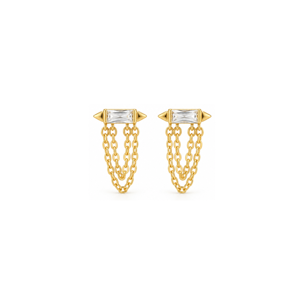 gemma chaindrop studs