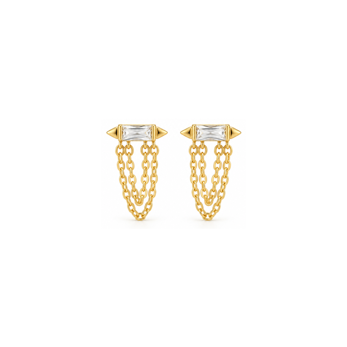 gemma chaindrop studs