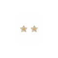 flora studs - white