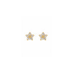 flora studs - white