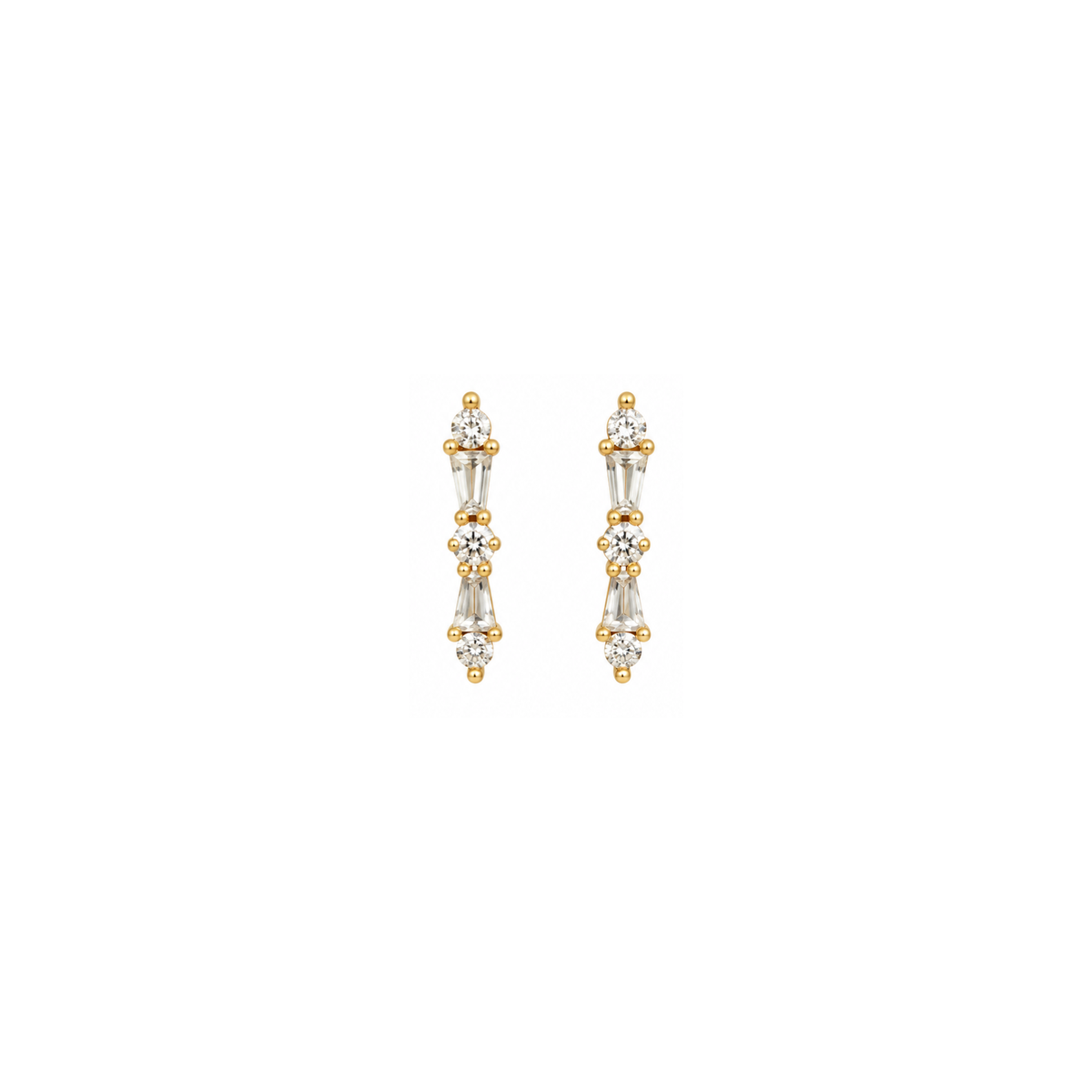 sarah ballback studs - light yellow