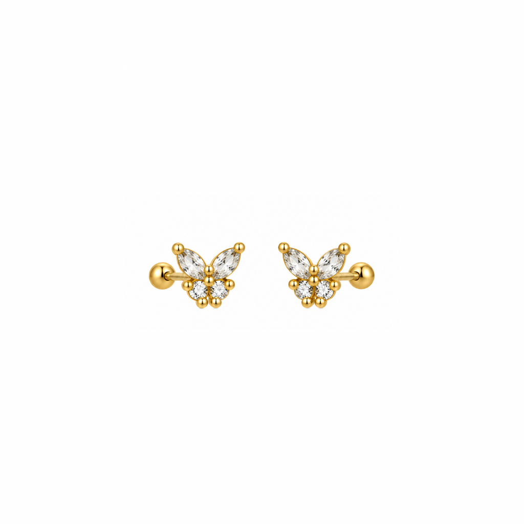 butterfly ballback studs