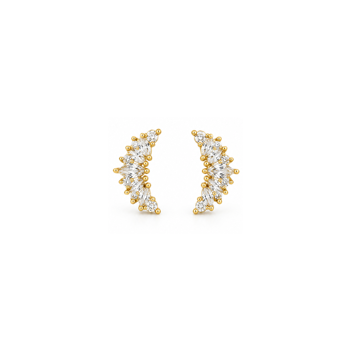 vee ballback studs - light yellow