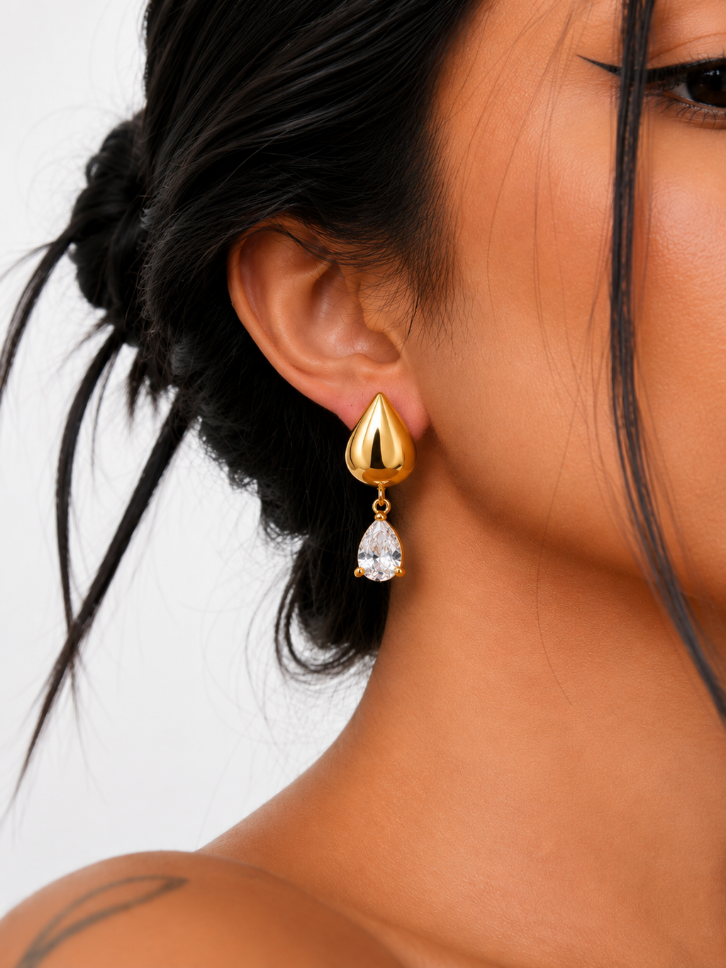 luz gold-tone drops
