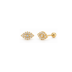 evil eye ballback studs