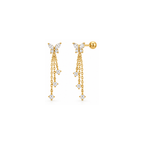 butterfly drops ballback - light yellow