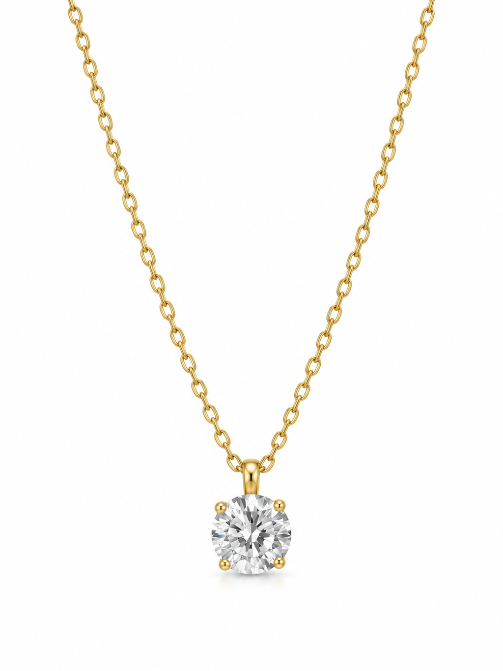 round solitare neckchain