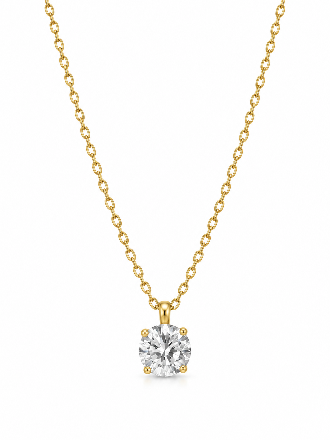 round solitare neckchain
