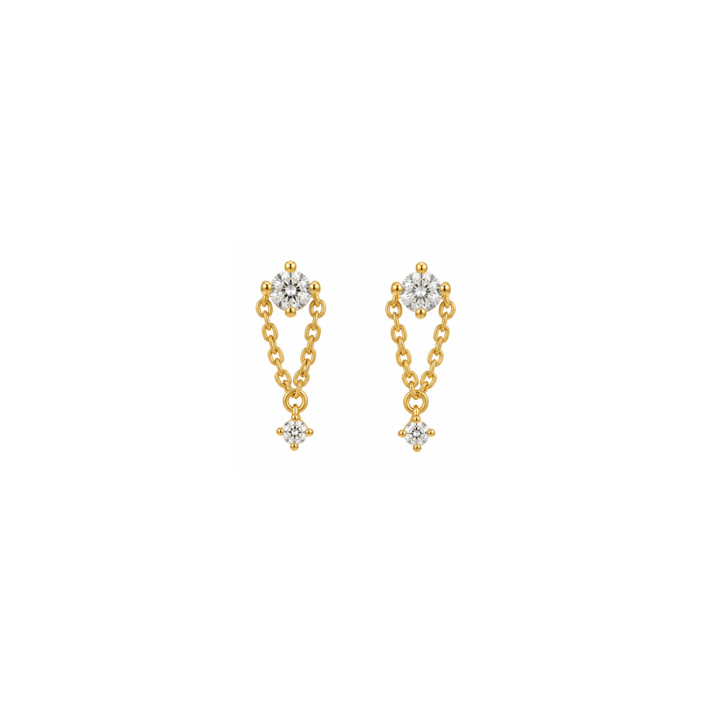 soni chaindrop studs