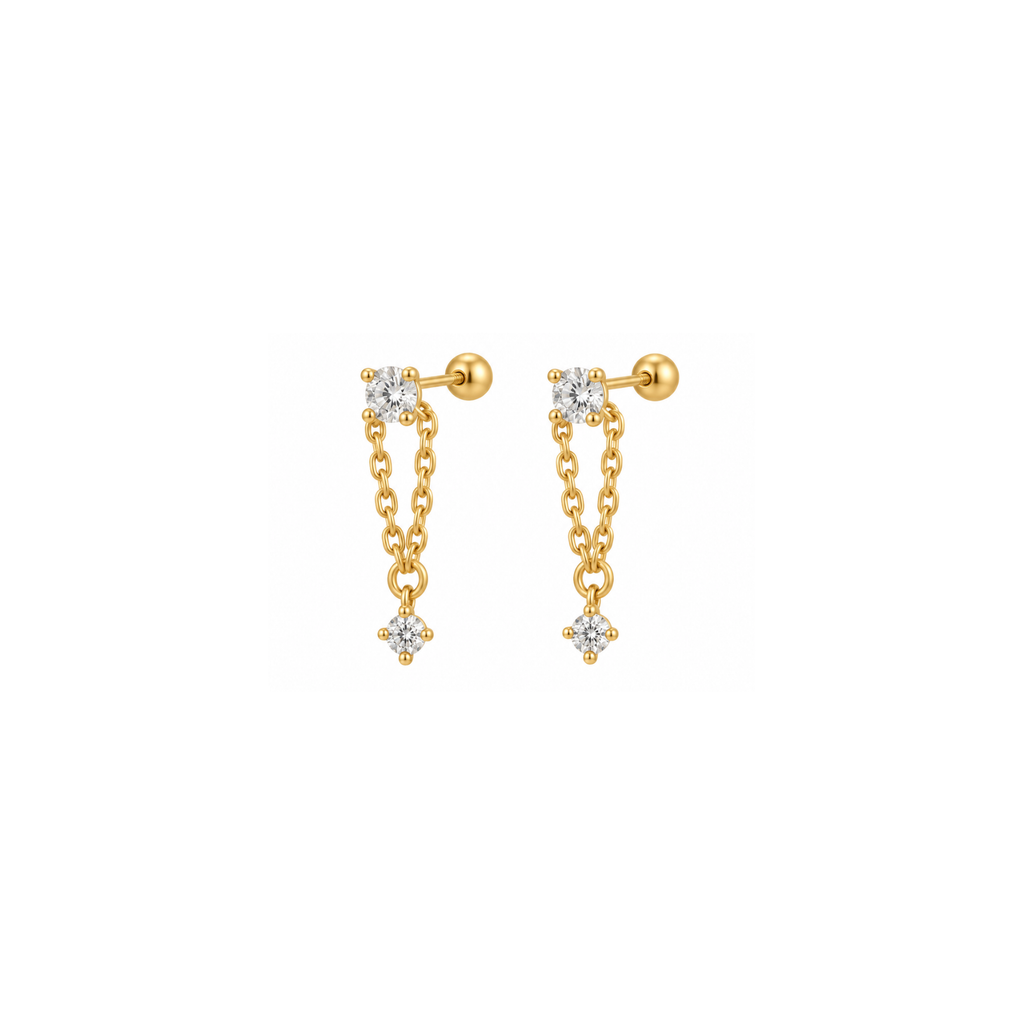 soni chaindrop studs