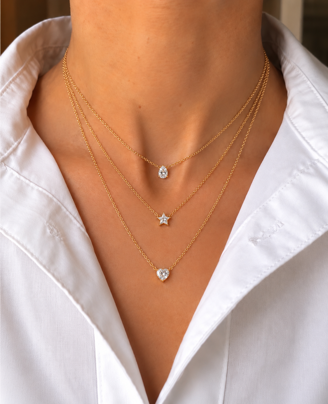 fiona three-layer neckchain