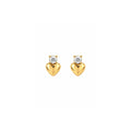 stone heart studs