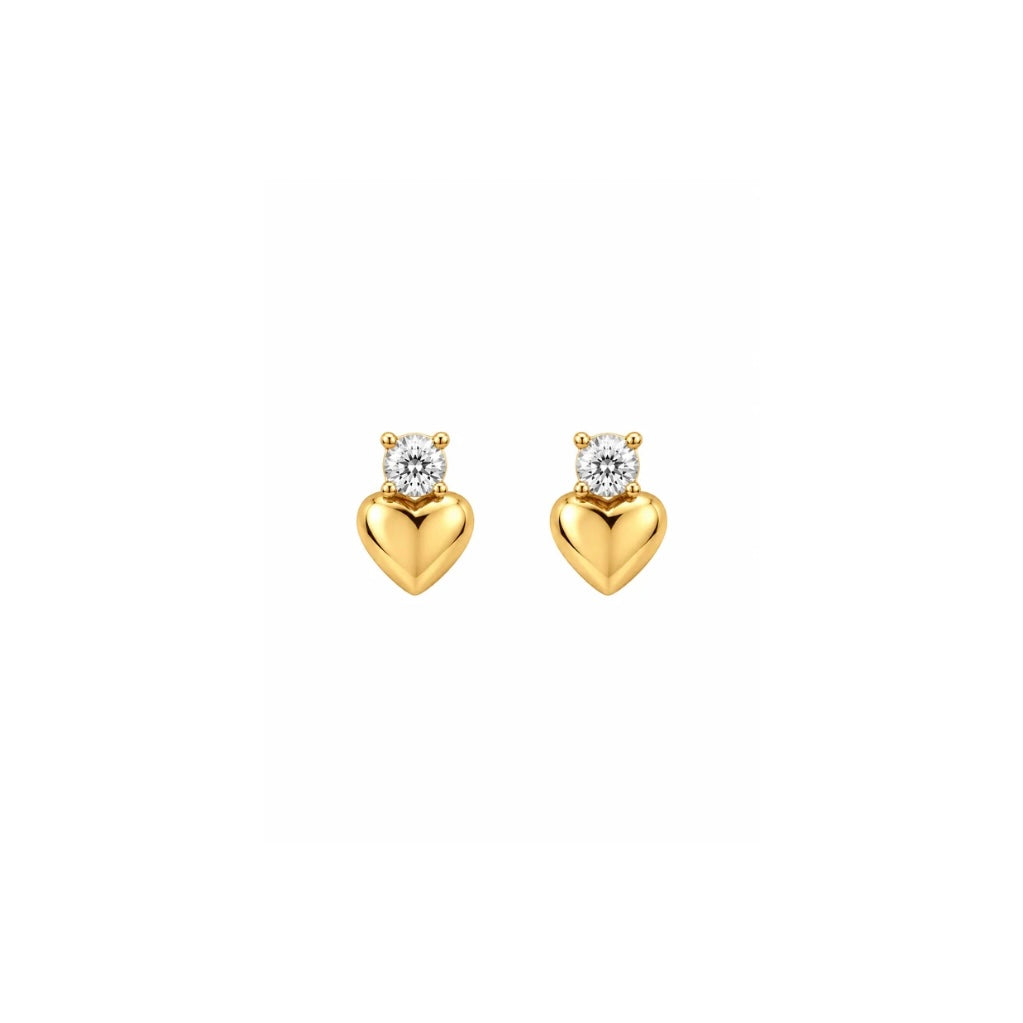 stone heart studs