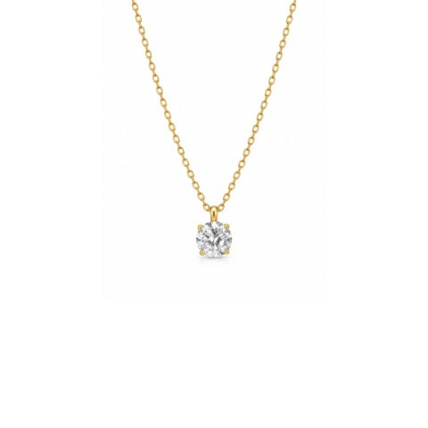 round solitare neckchain