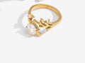 Art Deco Floral Leaf Ring