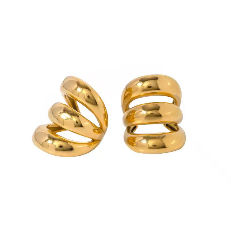 Spiral Gold Wrap Earrings